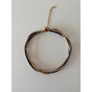 3 for $9 Gold and Silver Chocker Necklace Adjustable